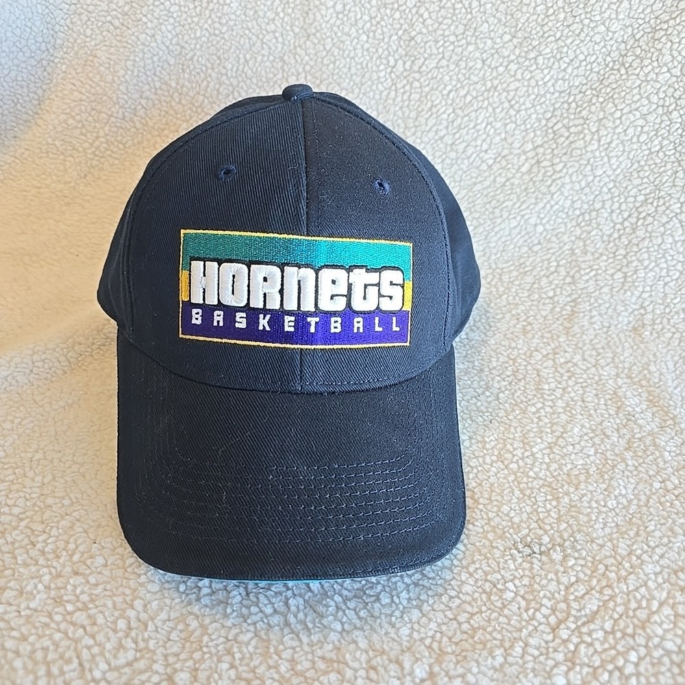 Vintage Charlotte Hornets Basketball Drew Pearson Marketing Adjustable Hat Cap‎